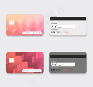 炫彩几何卡片