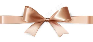 肉粉色丝带蝴蝶结