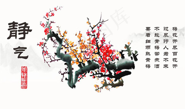 传统梅花国画