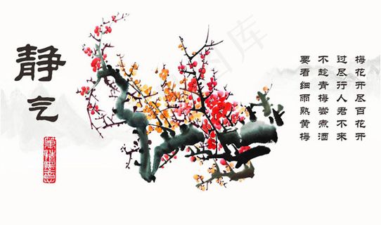 传统梅花国画