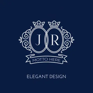 简约字母花纹边框