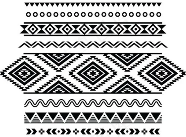 古典民族花纹eps,ai矢量模版下载