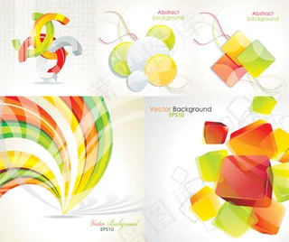 水晶质感元素,背景元素