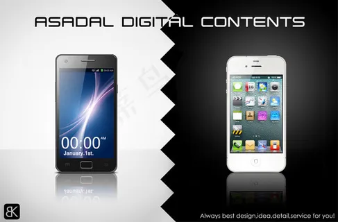 智能手机对比效果