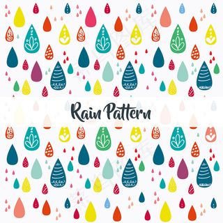 雨滴无缝背景