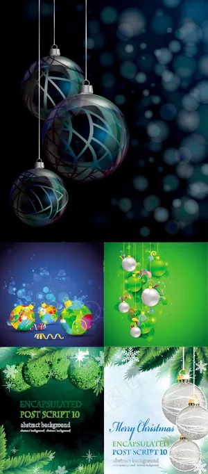 圣诞球主题背景