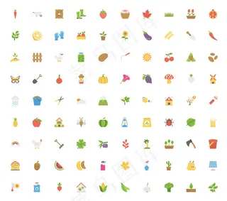 食物果蔬图标,免抠元素