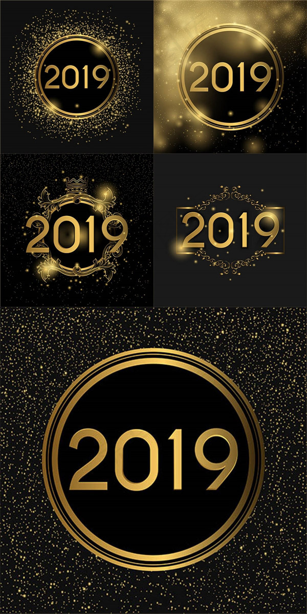 2019圣诞新年数字