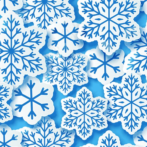 雪花无缝背景ai矢量模版下载