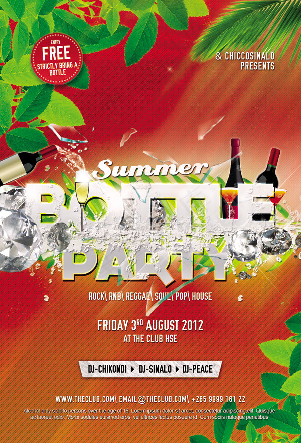 夏日party(1275X1878(DPI:300))psd模版下载