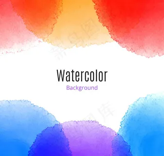 水彩背景矢量