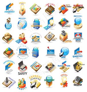 金融类图标矢量,免抠元素