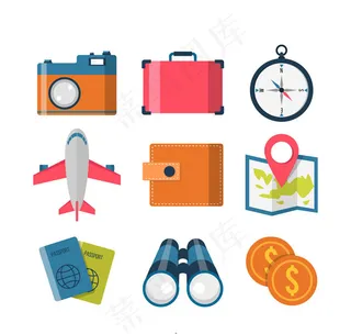 旅行元素图标
