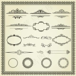 复古欧式花纹边框