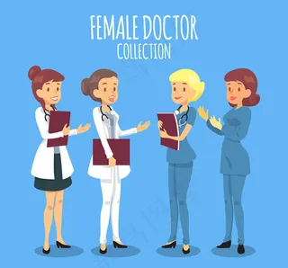 创意女医务人物