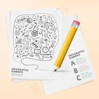 手绘教育信息图