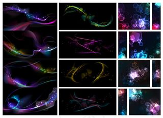 超酷眩光背景,背景元素