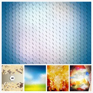 炫彩几何元素背景