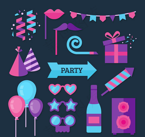 节日派对元素