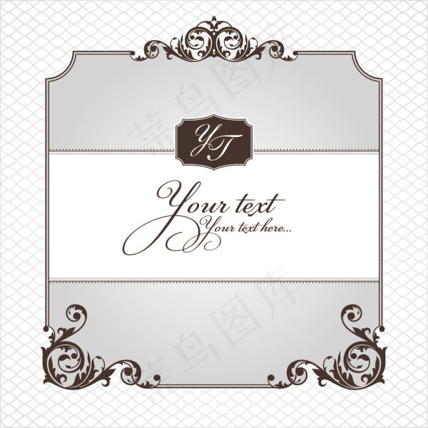 欧式花纹边框01