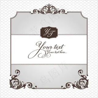 欧式花纹边框01