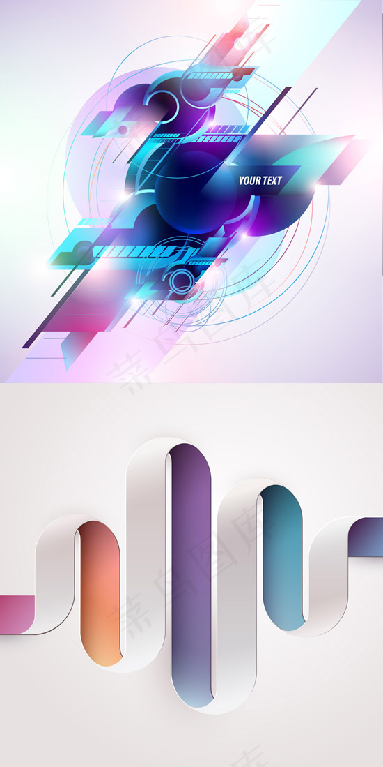 绚丽色彩图形背景