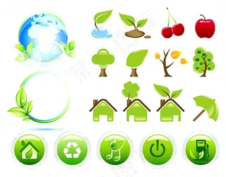 环保主题图标