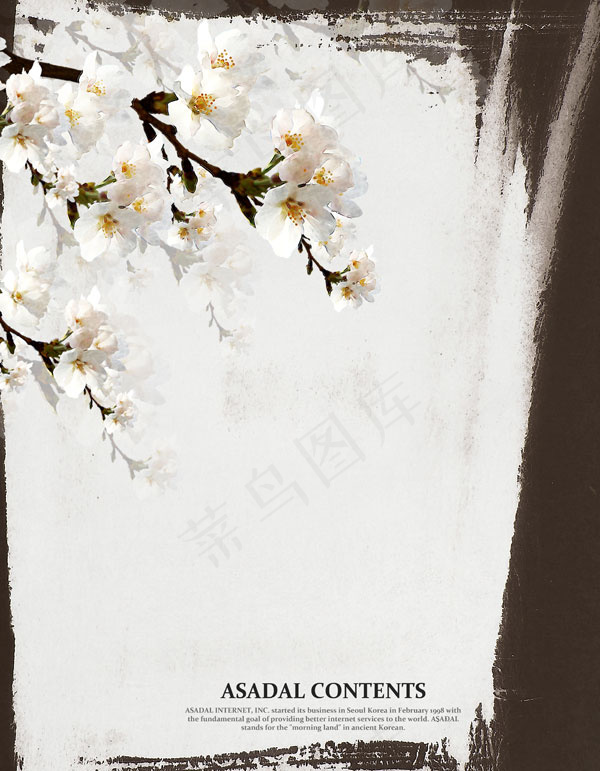 淡雅花朵背景