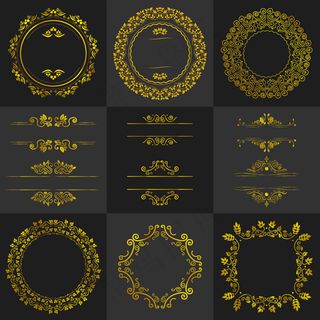 欧式花纹边框