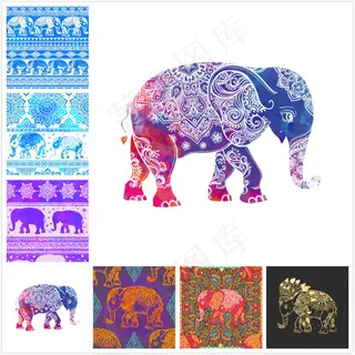 大象图案花纹