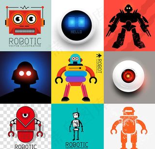 机器人图标,免抠元素