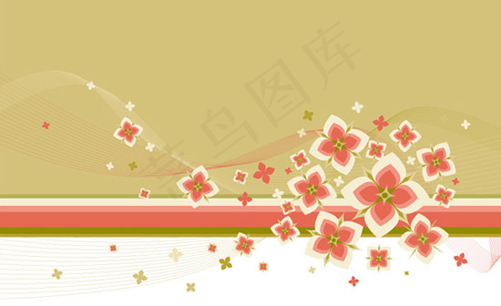 缤纷花纹背景eps,ai矢量模版下载