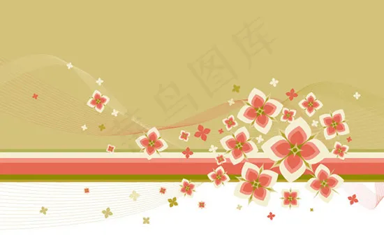 缤纷花纹背景eps,ai矢量模版下载
