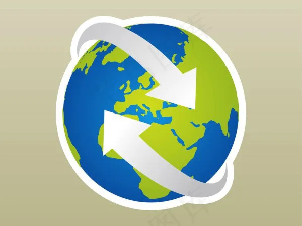 地球图标矢量,免抠元素eps,ai矢量模版下载