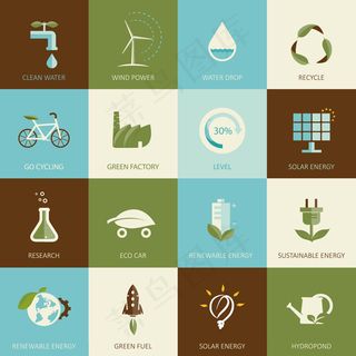 环保节约图标,免抠元素