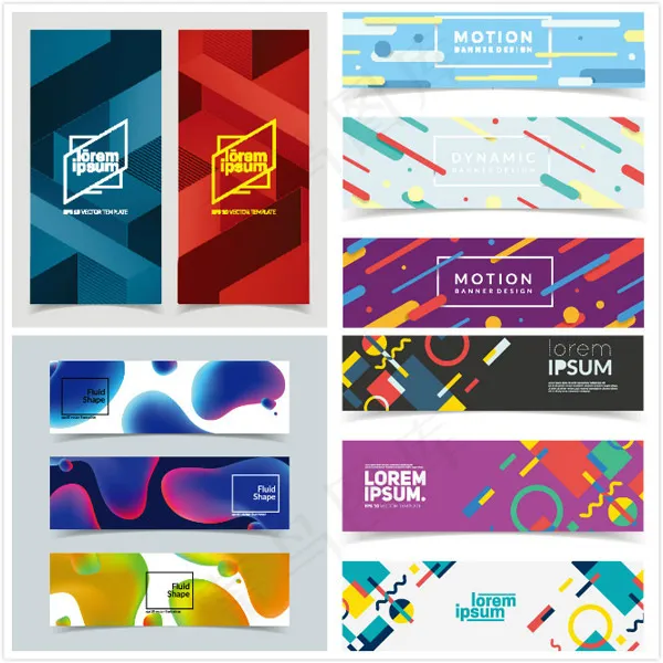 时尚banner矢量eps,ai矢量模版下载