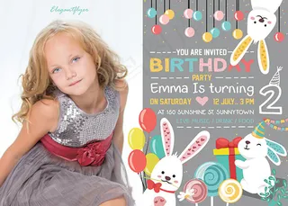 生日聚会邀请卡