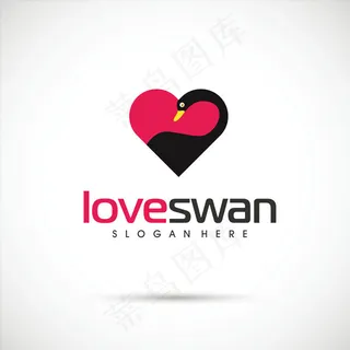 爱心小鸟标志