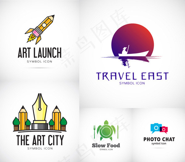 创意标志设计eps,ai矢量模版下载