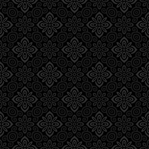 黑色花纹背景eps,ai矢量模版下载