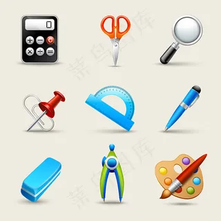 学习用品图标,免抠元素