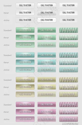 网页标签导航按钮