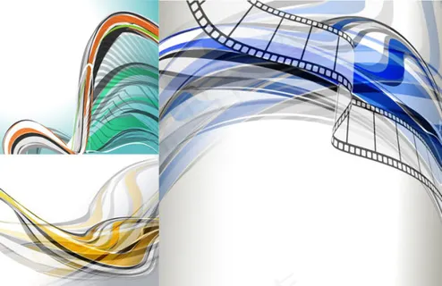 时尚动感线条背景,背景元素