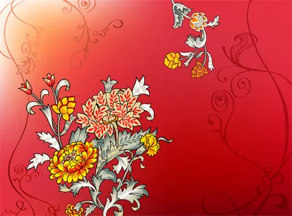 精美的时尚花纹ai矢量模版下载