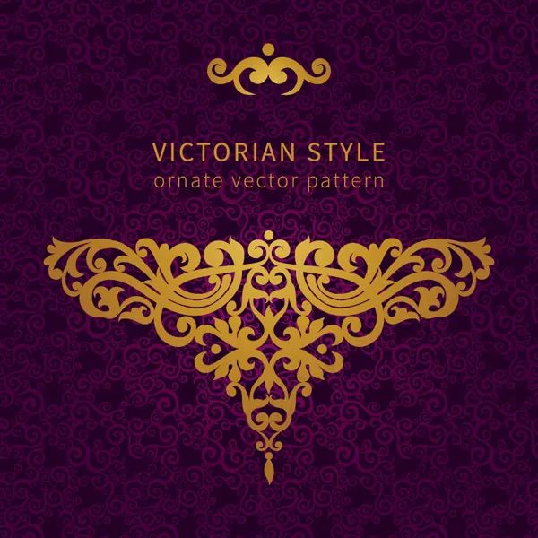 维多利亚花纹背景eps,ai矢量模版下载