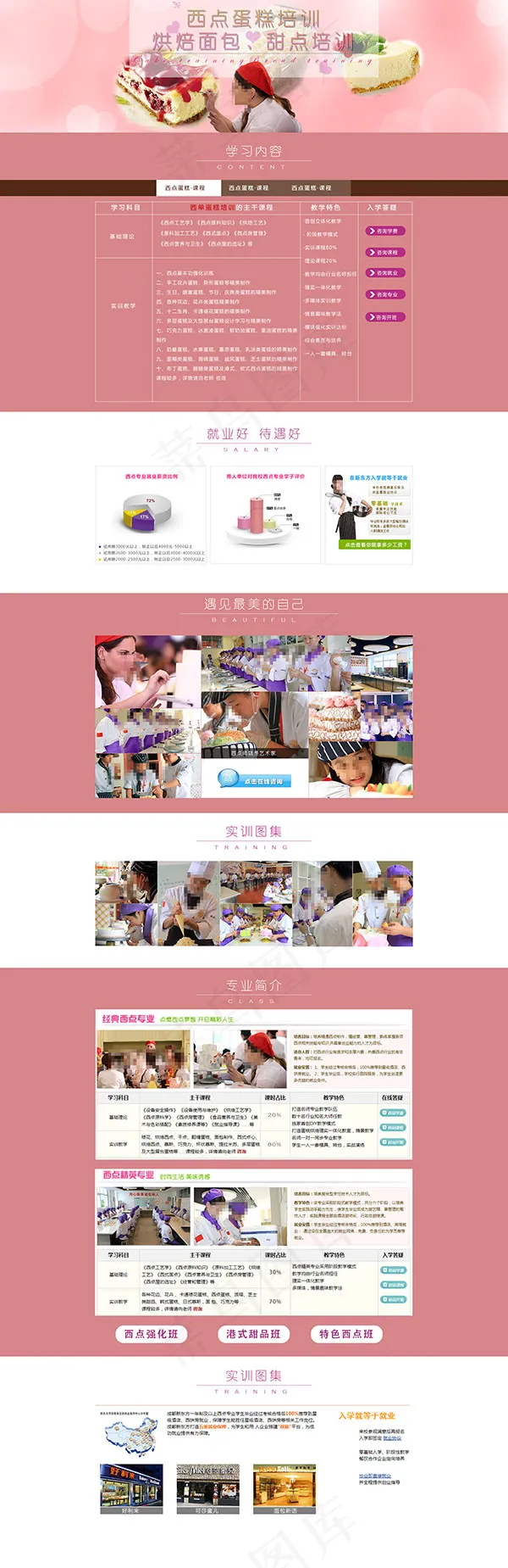 巧克力食品网页psd模版下载