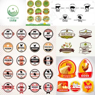 健康食品标签,免抠元素