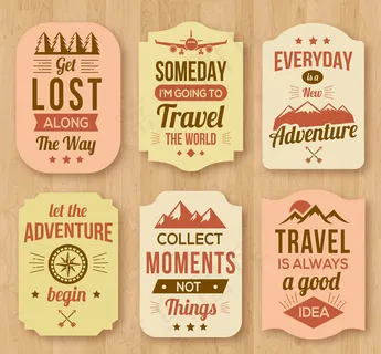 旅行话语标签,免抠元素