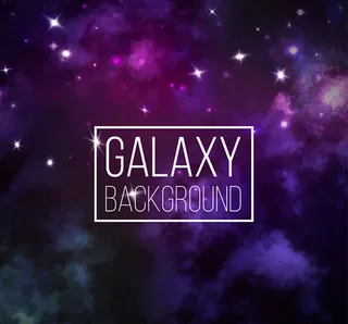 梦幻银河背景矢量