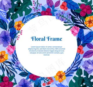 花卉和浆果框架